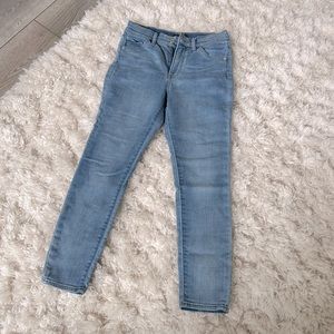 Express Cropped Skinny Mid-Rise Jeans
